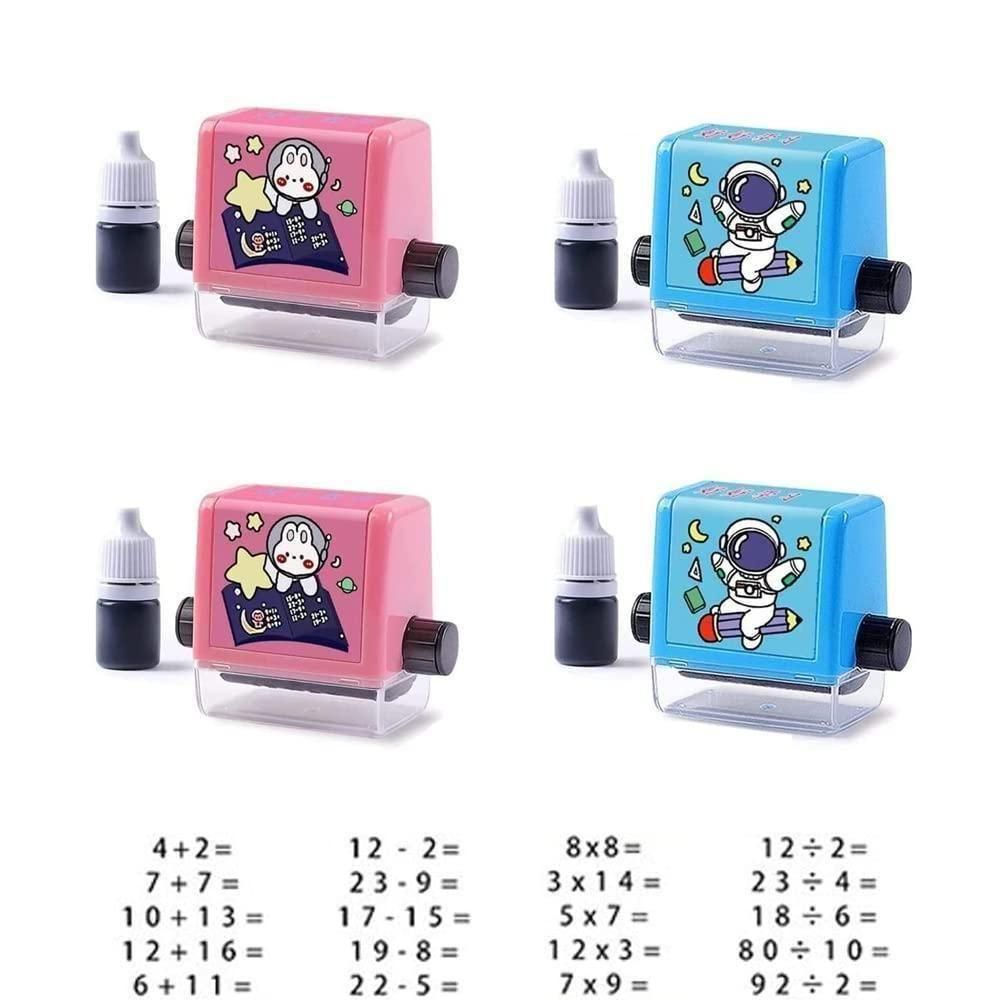 Bird Addition Stamps for Kids, Roller Design Teaching Stamp,Math Stamps Practice Tools