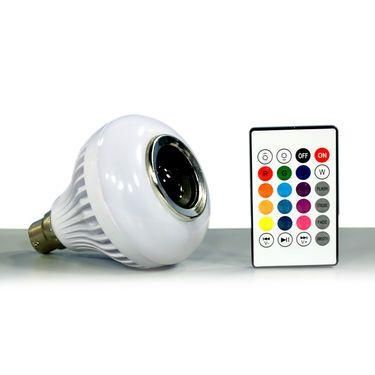 Color Changing LED Bulb with Bluetooth Speaker & Remote