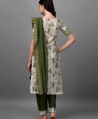 Straight Printed Round Neck Women Kurta Set