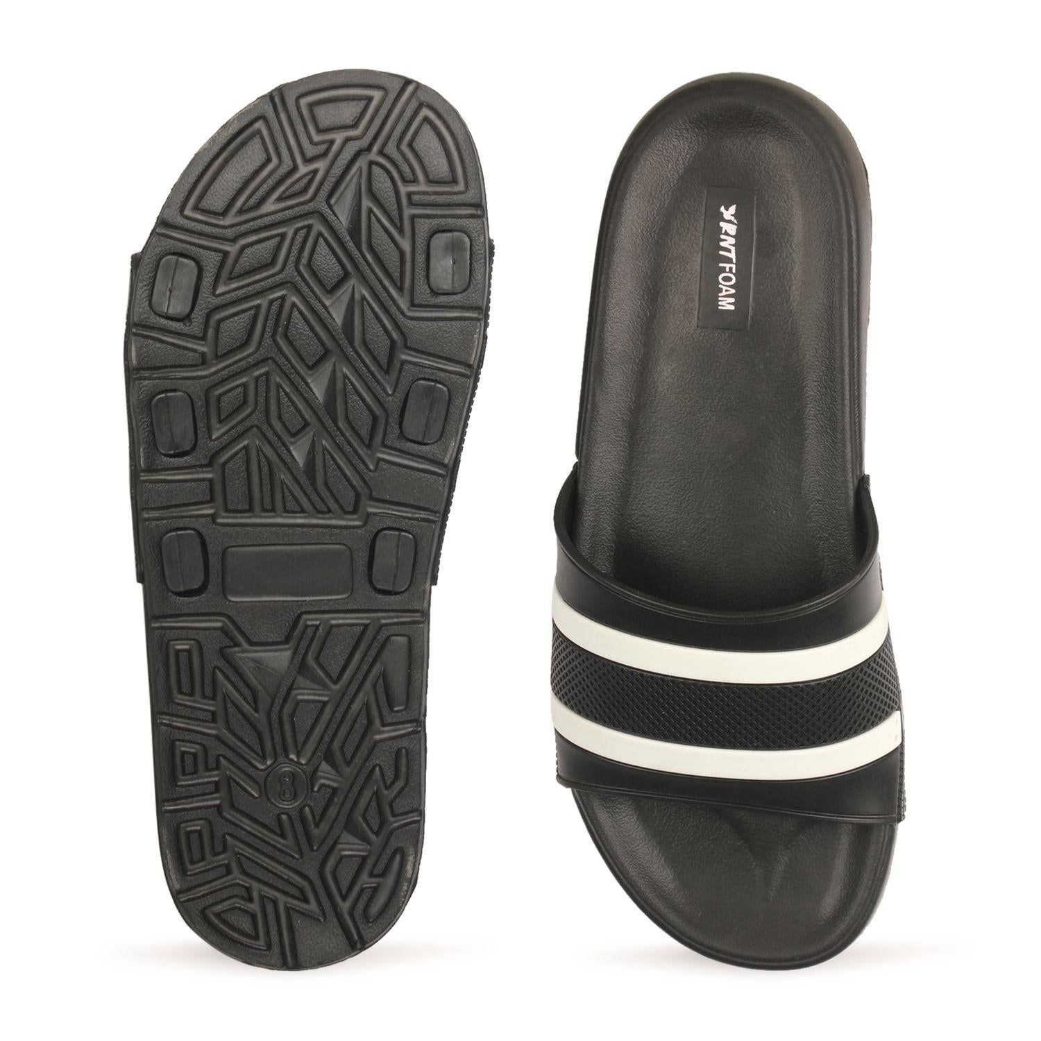 Monex Stylist Black Slider For Men