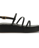 Kiravi Multi Strap Black Wedges