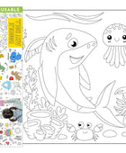 Reusable Doodle Art Roll - Underwater Theme (2 meters)