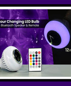 Color Changing LED Bulb with Bluetooth Speaker & Remote