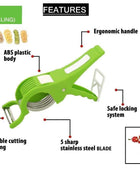 Vegetable Cutter 5 Sharp Blade with Peeler 2 in 1 ? Multi-Color