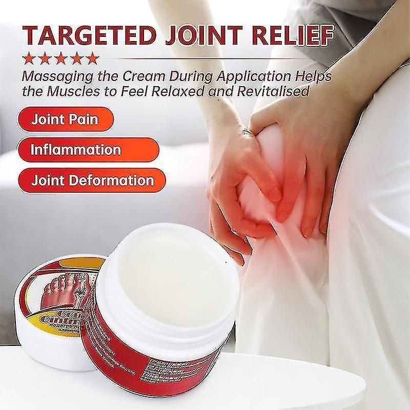 Portable Gout Ointment Herbal Toe Knee Joint Pain Relief Massage Cream 50gm