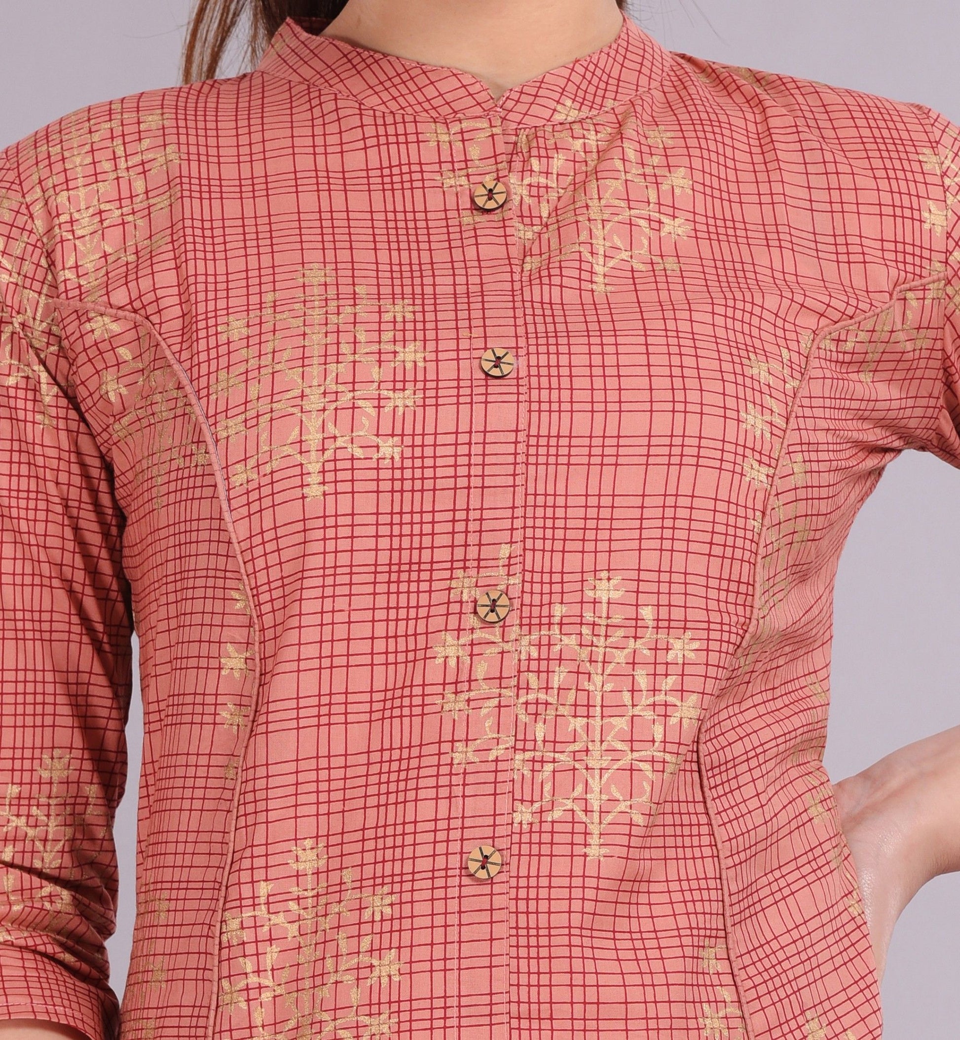 Printed Cotton Blend Kurti