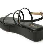 Kiravi Multi Strap Black Wedges