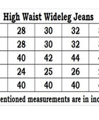 Attire Lab Women's Solid High Waist Wideleg Light Blue Jeans