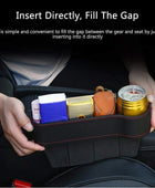 Seat Pockets PU Leather Car Console Side Organizer with Assorted Colour