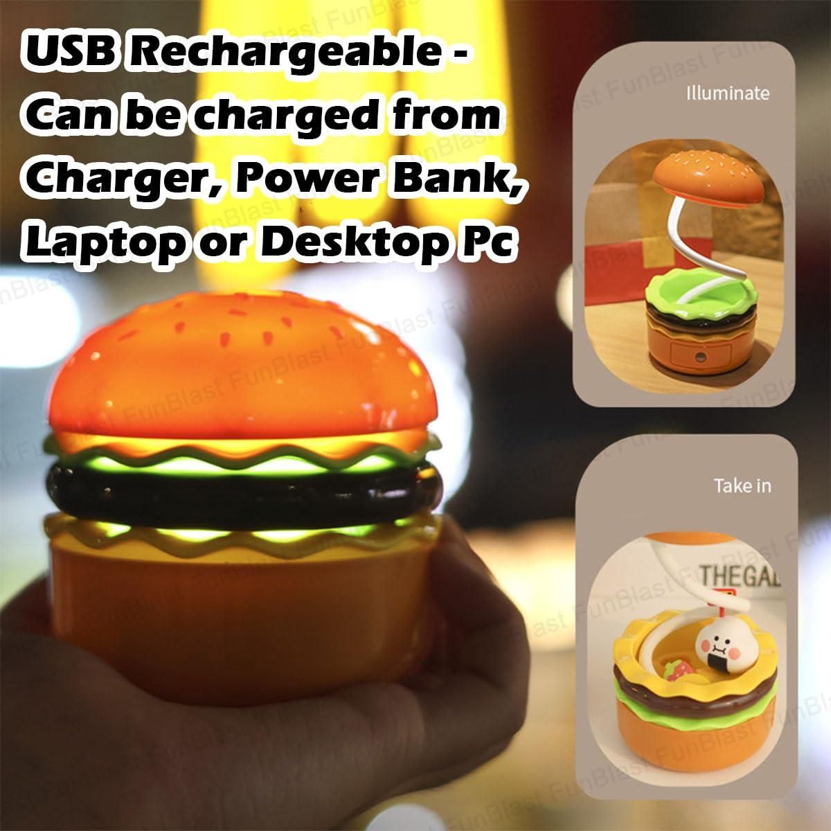 Burger Design Desk Light for Kids & Adults