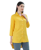 Womens Long Tunic Top (Yellow)