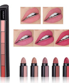 5 in 1 Lipsticks Combo Set, Red & Nude Edition Colors Sensational Fabulous Matte Finish Shades, 7.5g x2pcs