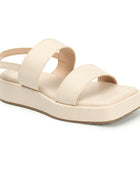 Kiravi Back Closed Buckle White Sandals