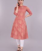 Printed Cotton Blend Kurti