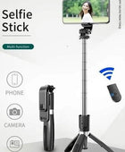 EARPHONIX Wireless Bluetooth Foldable XT-02 (K10) Mini Tripod Extendable Selfie Stick