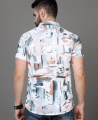 Men's Printed Rayon Half Sleeves Shirt