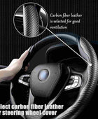 New Carbon Fiber ABS Texture Steering Wheel Grip Cover for Cars