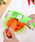 Vegetable Cutter 5 Sharp Blade with Peeler 2 in 1 ? Multi-Color