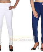 Combo of 2 Women's Slim Fit Denim Lycra Stretchable Jegging