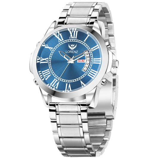 Lorenz Day & Date Edition Blue Dial Analog Watch for Men