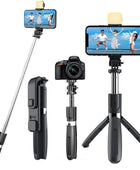 EARPHONIX Wireless Bluetooth Foldable XT-02 (K10) Mini Tripod Extendable Selfie Stick