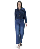 Denim Jacket For Women (Navy Blue)