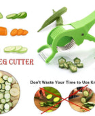 Vegetable Cutter 5 Sharp Blade with Peeler 2 in 1 ? Multi-Color