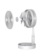 Adjustable Height Telescopic Rechargeable Standing Fan Rechargeable Pedestal Fan