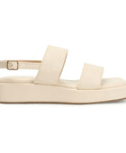 Kiravi Back Closed Buckle White Sandals