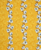 King size Elastic Fitted Bedsheet - Yellow Floral