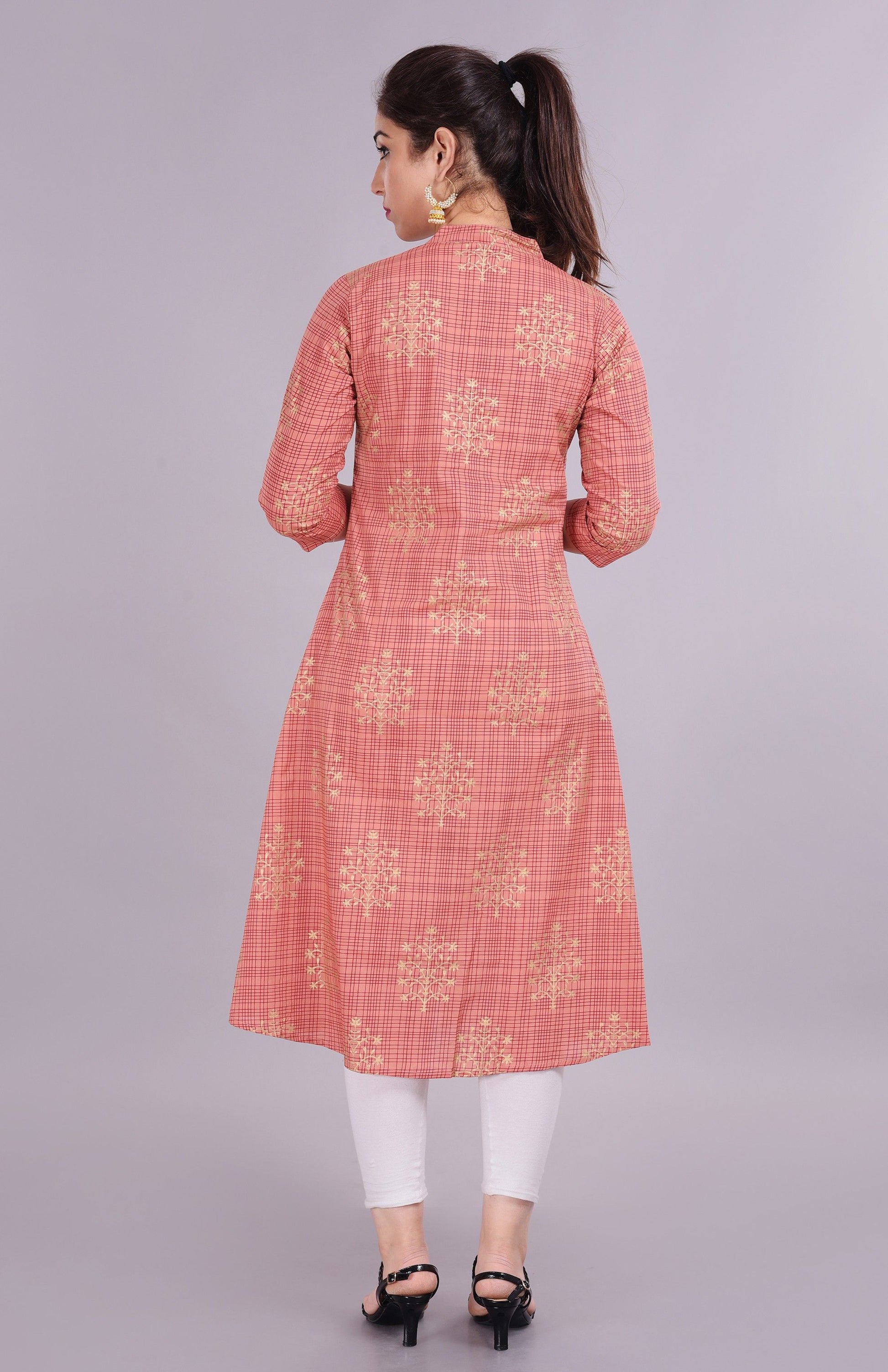 Printed Cotton Blend Kurti