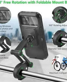 Universal 360 Rotation Bike Waterproof Cell Phone Holder.